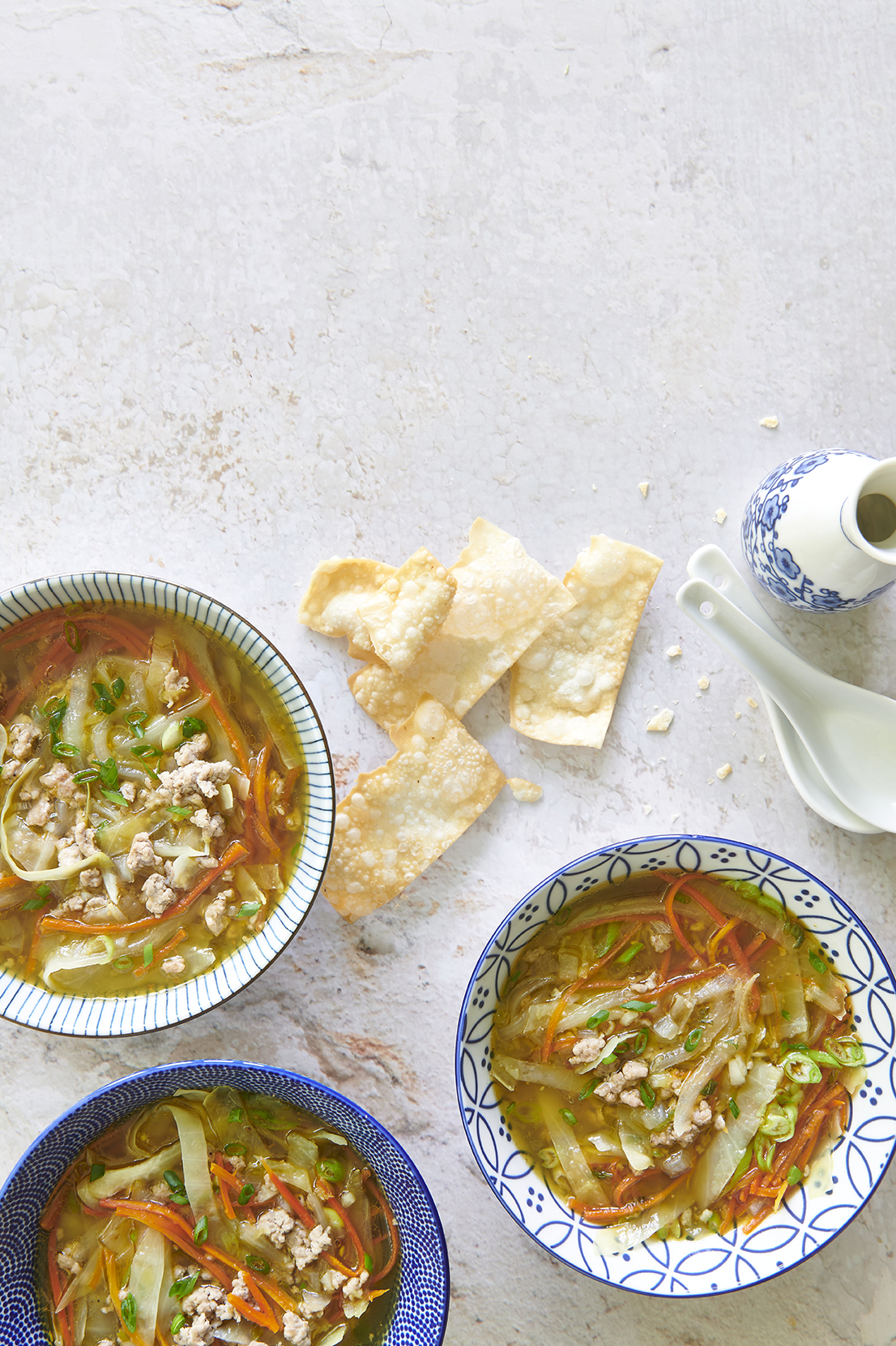 Soupe egg roll au bouillon asiatique Virage Le magazine en ligne