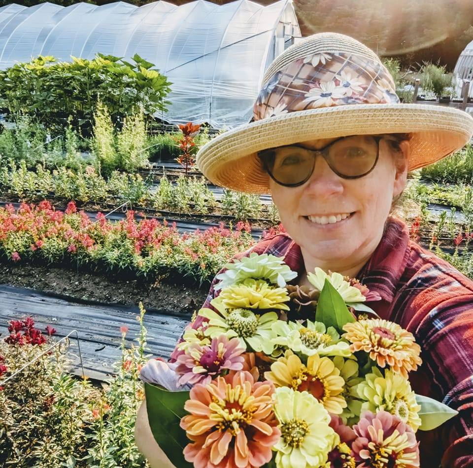 Chantal Brasseur, fondatrice de la ferme florale PenséeFleur.