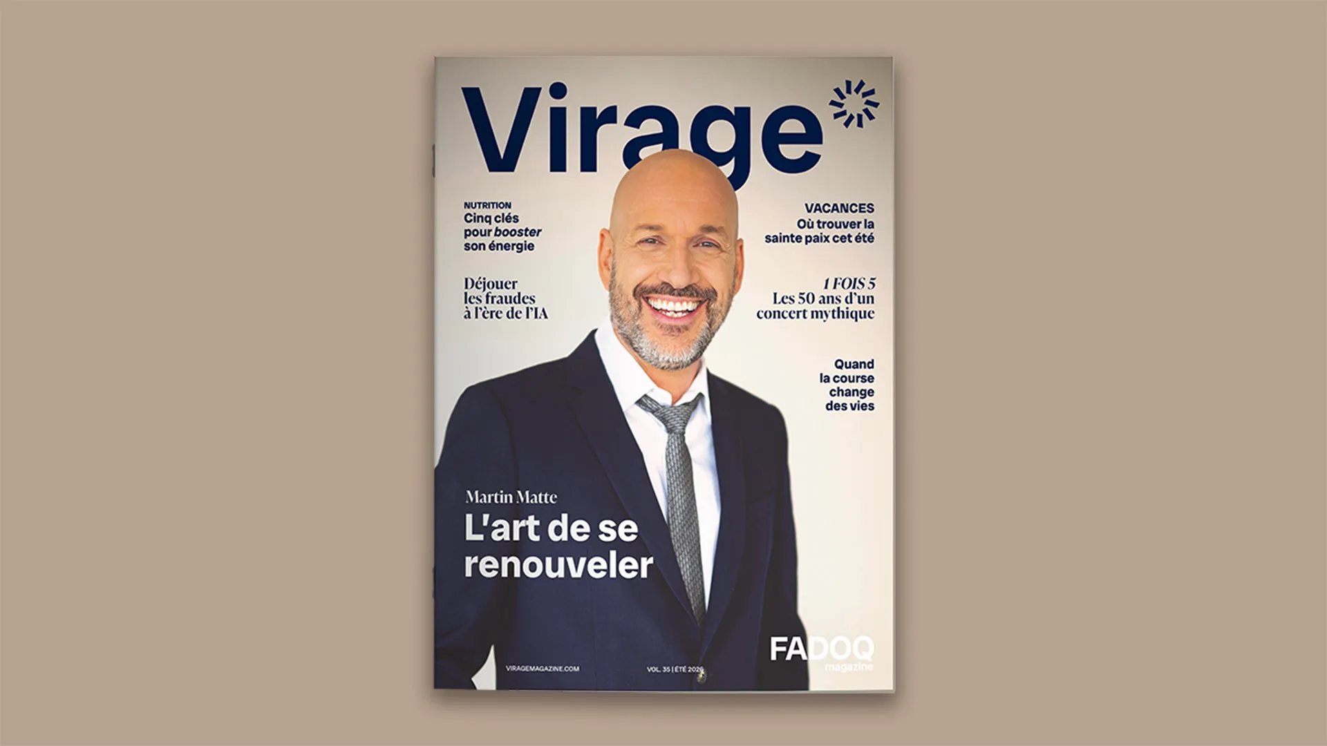 Image de Martin Matte en couverture de Virage 2026.